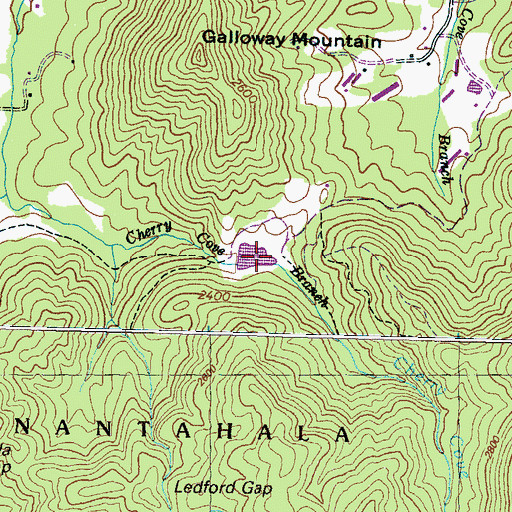 Topographic Map of Wilson Shepard Lake, NC