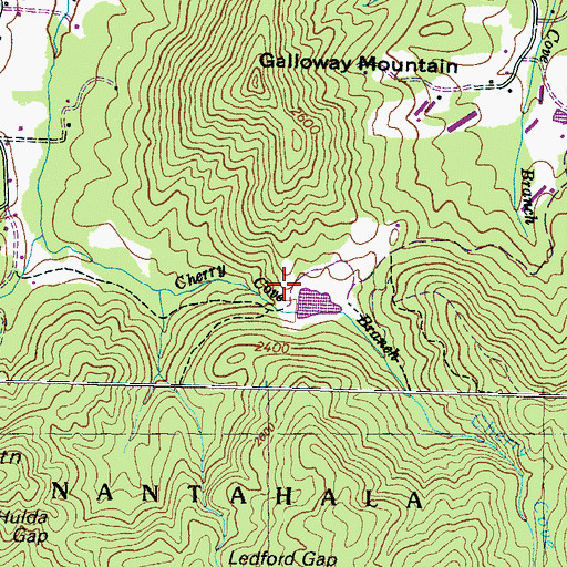 Topographic Map of Wilson Shepard Dam, NC