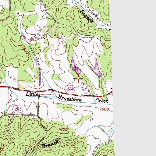 Topographic Map of Whitmire Dam Upper, NC