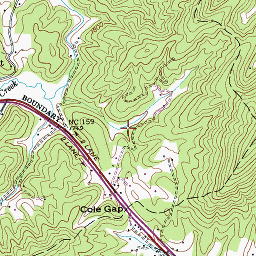 Topographic Map of Pied Piper Dam Lower, NC
