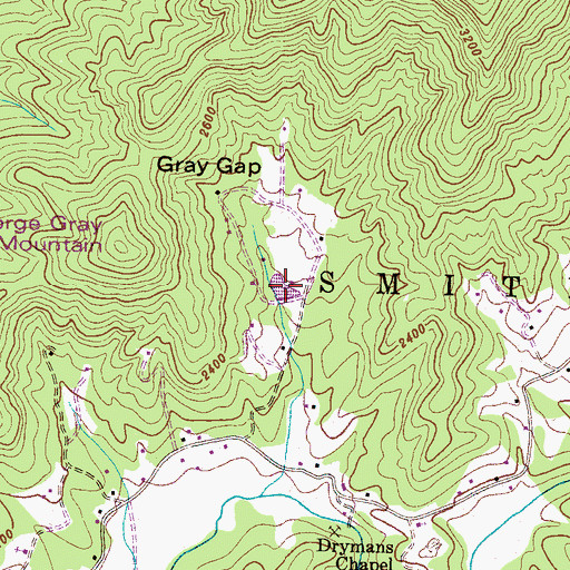 Topographic Map of Lake Charles, NC