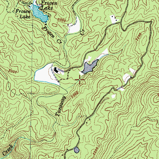 Topographic Map of The Wilds Dam, NC