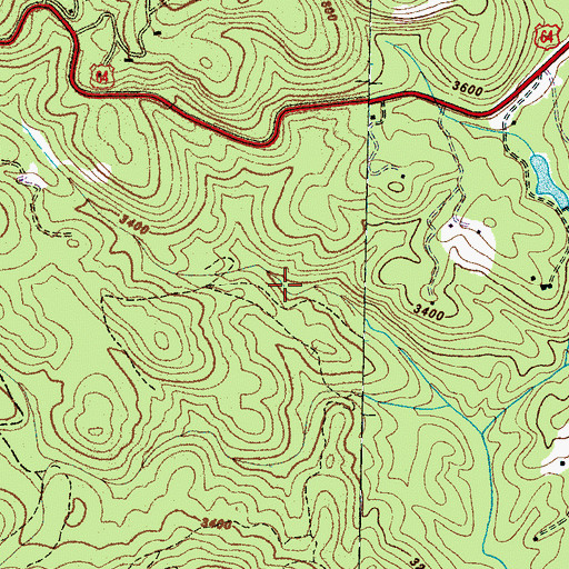 Topographic Map of Richard Wood Lower Dam, NC