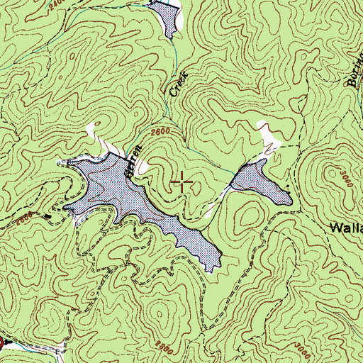 Topographic Map of Upper Sagar Dam, NC