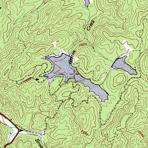 Topographic Map of W S Sagar Lake, NC