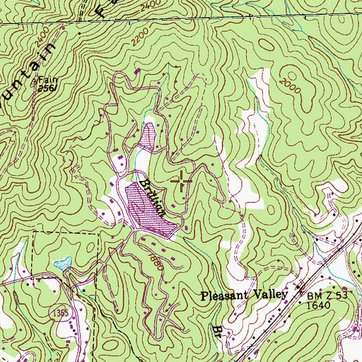 Topographic Map of Tanglewood Lake Number Two, NC