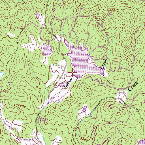 Topographic Map of Lake Wanteska Dam, NC