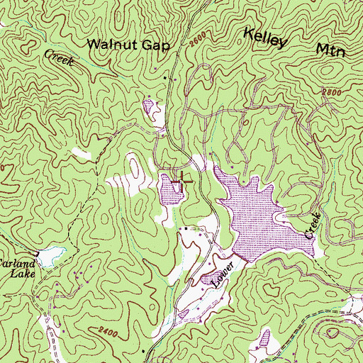 Topographic Map of Ford Lake Dam, NC