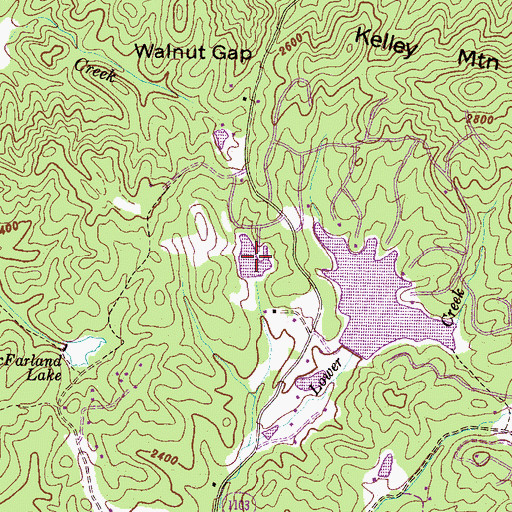 Topographic Map of Ford Lake, NC