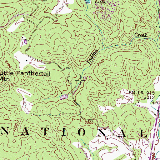 Topographic Map of Indian Lake Upper, NC
