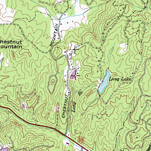 Topographic Map of Artimus Owens Dam, NC