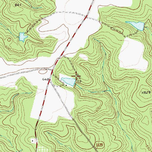Topographic Map of Bengston Lake Dam Number Three, NC