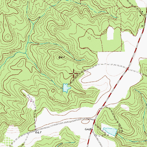 Topographic Map of Phillip Benston Dam Number Four, NC