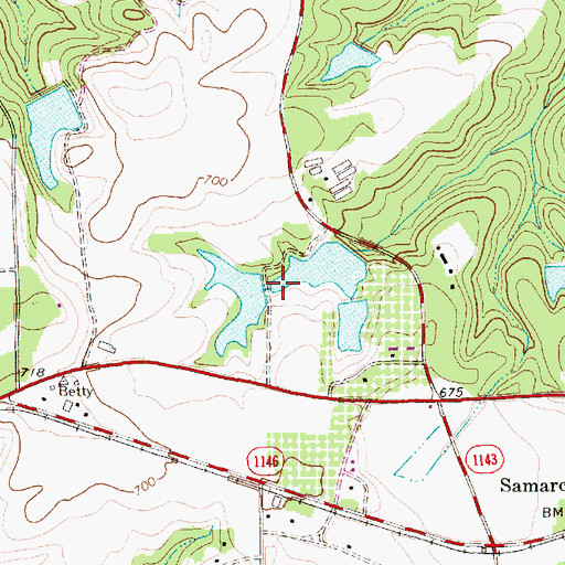 Topographic Map of Ed Harris Dam Number Two, NC