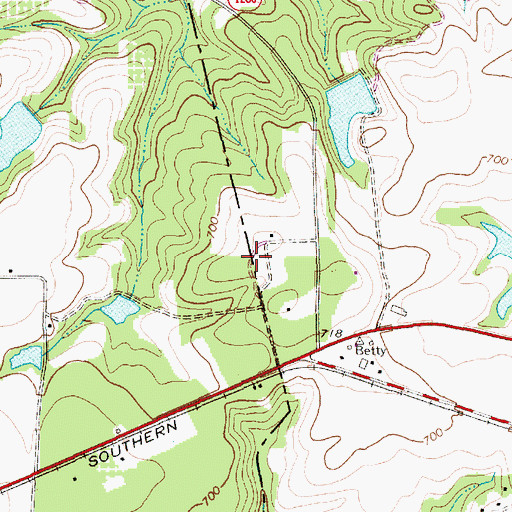 Topographic Map of Ed Harris Dam Number One, NC