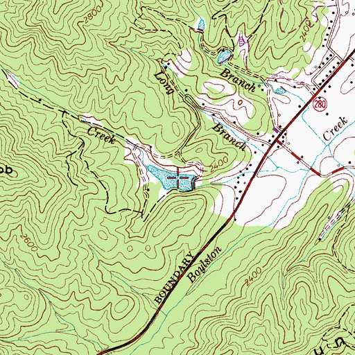 Topographic Map of Lake Tahoe, NC
