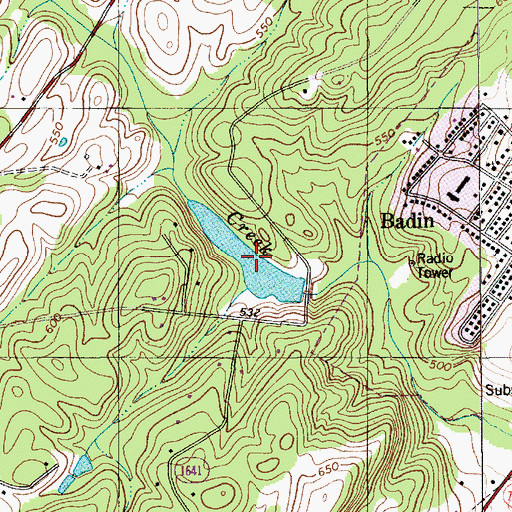 Topographic Map of Dafor Lake, NC