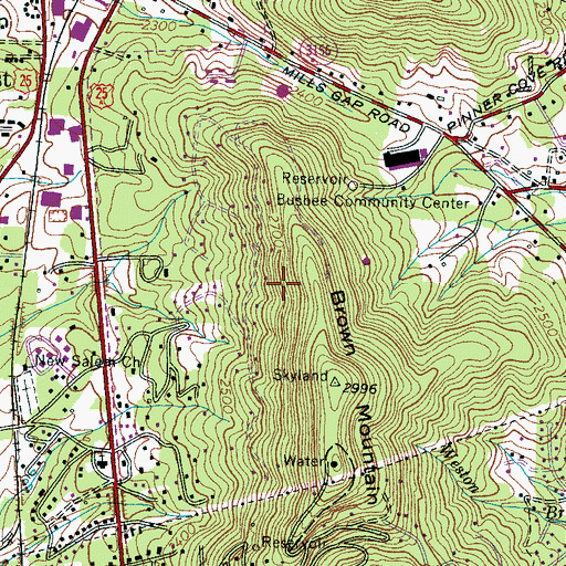 Topographic Map of Taylor Dam, NC