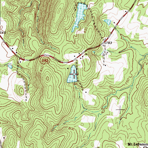 Topographic Map of Springs Lake, NC