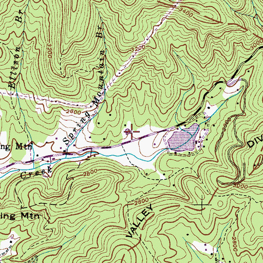 Topographic Map of Echo Lake, NC