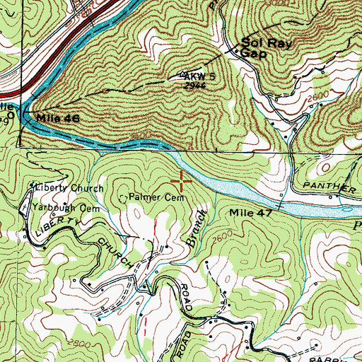 Topographic Map of Structure Number Two C Dam, NC