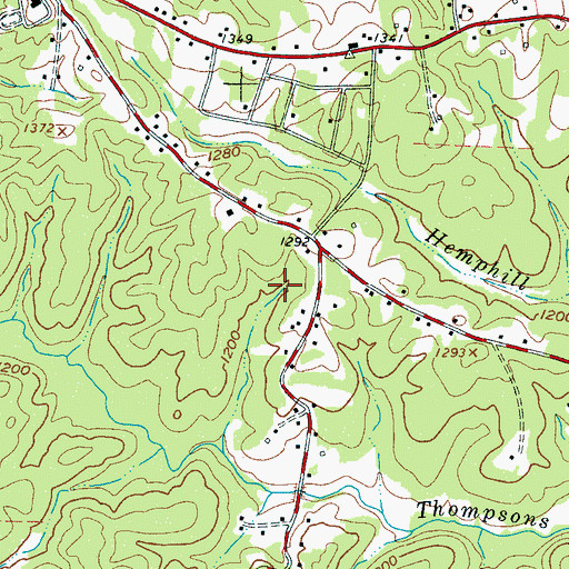 Topographic Map of Structure Number Eight, NC