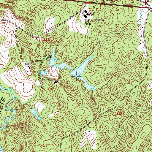 Topographic Map of Woods Lake Dam Upper, NC