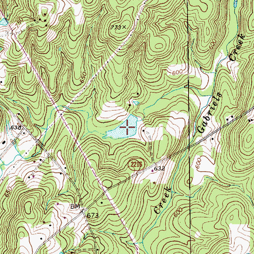Topographic Map of Cedarwood Lake, NC