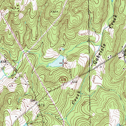 Topographic Map of Cedarwood Dam, NC