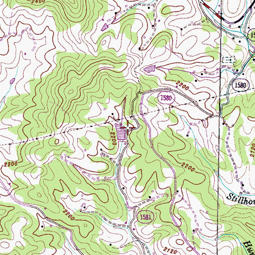 Topographic Map of McGee Dam, NC