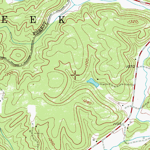 Topographic Map of Henry Harris Lake, NC