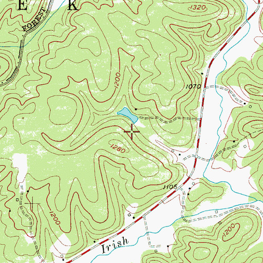 Topographic Map of Henry Harris Dam, NC
