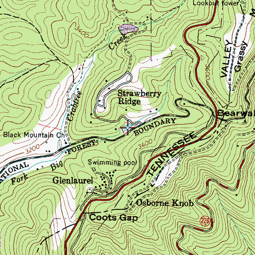 Topographic Map of Buckner Lake, NC