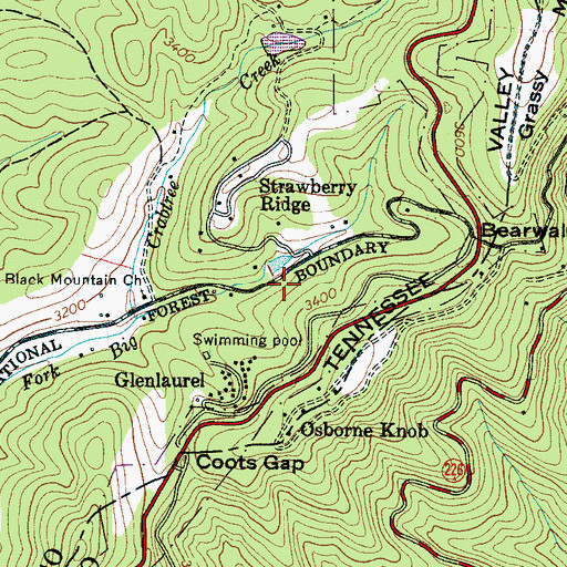 Topographic Map of Buckner Dam, NC