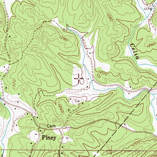 Topographic Map of O P Fox Dam, NC