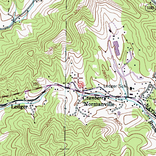 Topographic Map of Saylors Lake, NC