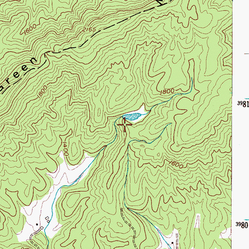 Topographic Map of High Lake Dam, NC