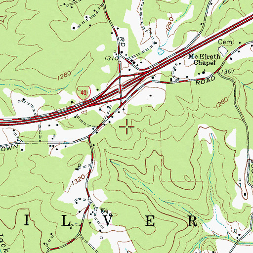 Topographic Map of Morganton Junior Academy, NC