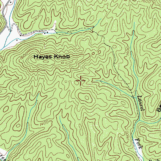 Topographic Map of Rufus Baptist Church, NC