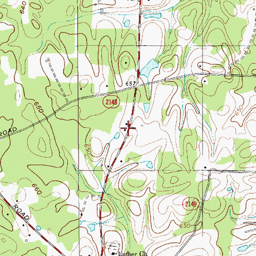 Topographic Map of Millerton (historical), NC