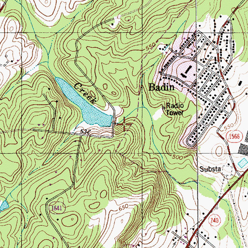 Topographic Map of Great Falls, NC