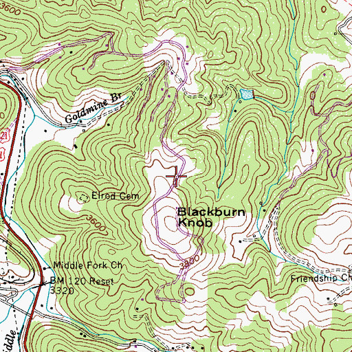 Topographic Map of Sorrento Skies, NC
