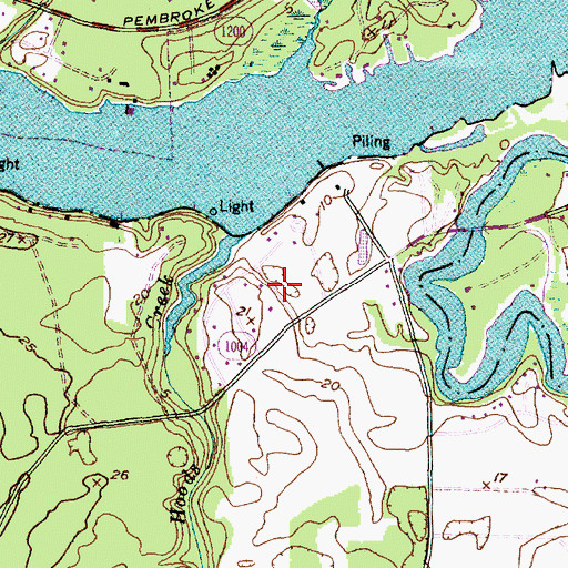 Topographic Map of Snug Harbor, NC