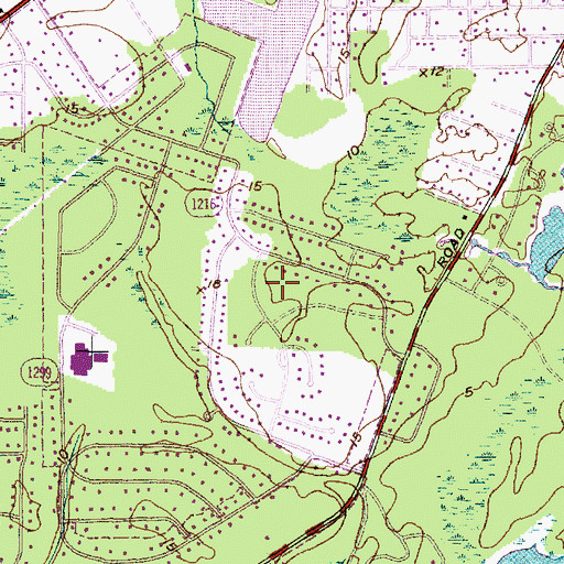 Topographic Map of Fox Hollow, NC