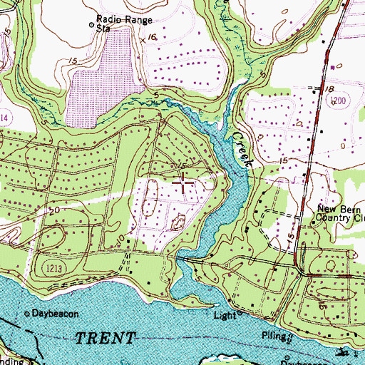 Topographic Map of Wilson Creek Heights, NC