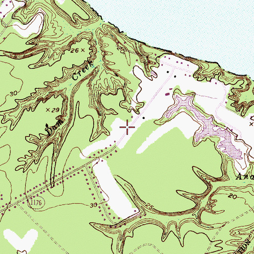 Topographic Map of Carolina Pines, NC