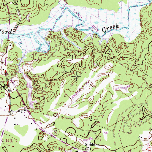 Topographic Map of Star Hill Golf and Country Club, NC