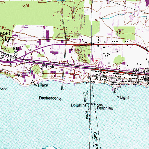 Topographic Map of Chamber of Commerce Visitor Center, NC