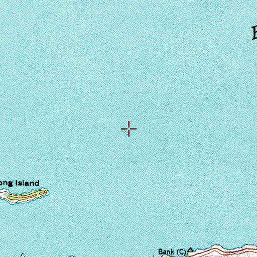 Topographic Map of Cat Island, NC