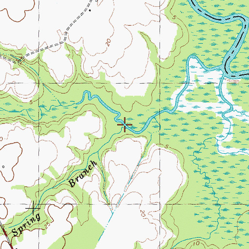 Topographic Map of Spring Branch, NC